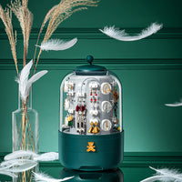 Jewelry Storage Box Earrings Hand Decoration Earrings Necklace Large Capacity Visual Multifunctional Home Dressing Table Storage Box