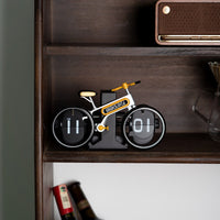 Creative Bicycle Flip Clock Home Desktop Personalized Bicycle Flip Clock Fashion Decorative Gift Clock